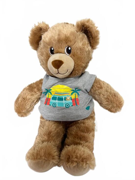 Other - Build-A-Bear Workshop Plush Teddy Bear Beach Van Shirt 15 in 2024